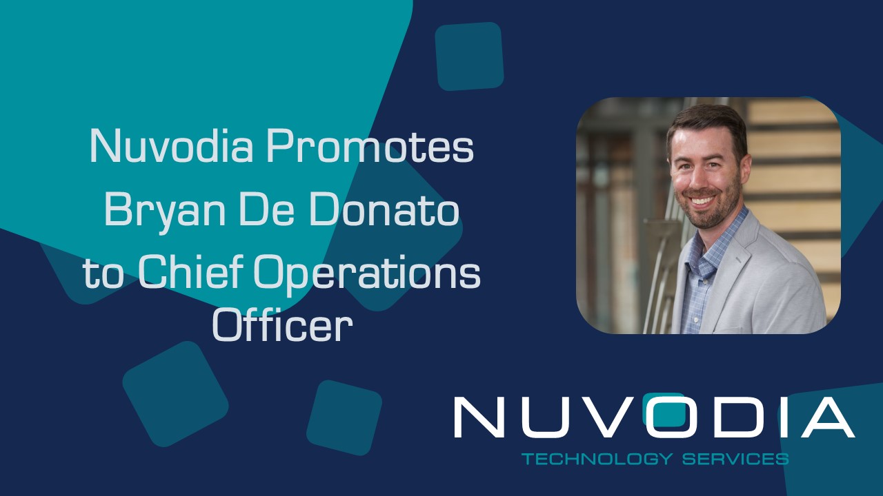 Nuvodia Promotes Bryan De Donato To Chief Operations Officer